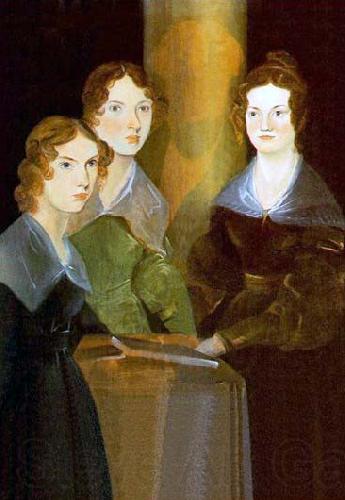 Branwell Bronte A painting of the three Bronta sisters Spain oil painting art